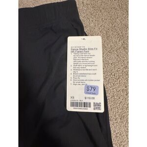 NWT Lululemon Dance Studio Slim-Fit High-Rise Flared Pant in Black XS
